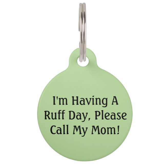 Ruff Day Dog Label Huisdierpenning (Voorkant)