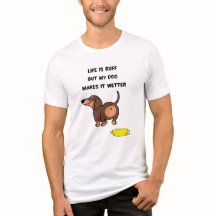 Ruff Life Funny Quote Witte Hondenliefhebbers