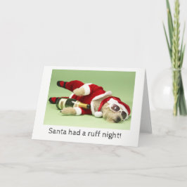 Ruff Night Santa Xmas Kaart