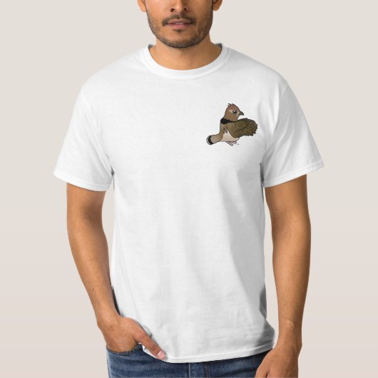 Ruffed Grouse (drumming) T-shirt (Voorkant)