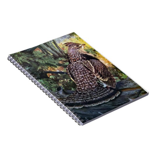Ruffed Grouse in het bos Notitieboek (Rechterzijde)