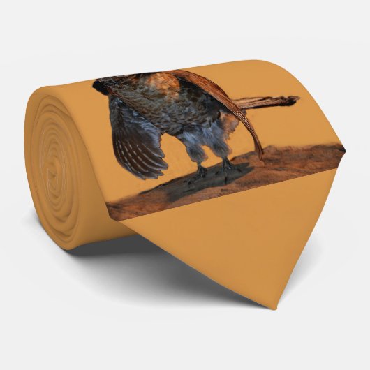 Ruffed Grouse (Pennsylvania) Stropdas (Opgerold)
