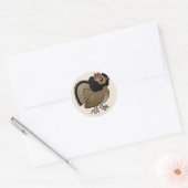 Ruffed Grouse Ronde Sticker (Envelop)