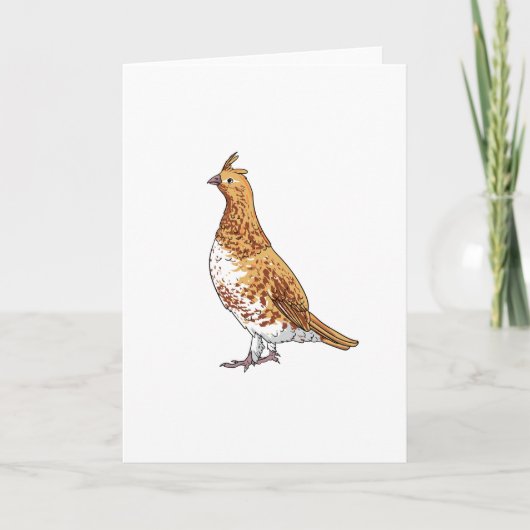 Ruffed Grouse State Bird uit Pennsylvania Kaart (Voorkant)