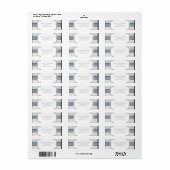 Ruffles & Lace Blanc Céleste Étiquettes Élégantes (Feuille entière)