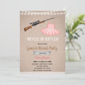 Ruffles of riffels gender onthullen uitnodiging (Staand voorkant)