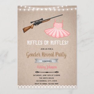Ruffles of riffels gender onthullen uitnodiging
