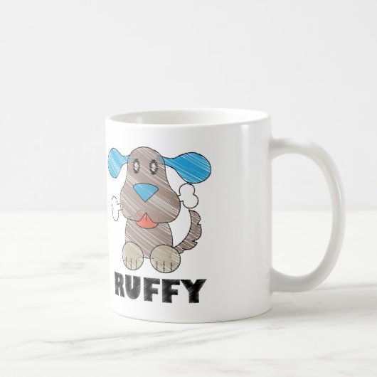 Ruffy - Blanc 11 oz Classique Mug Blanc (Droite)