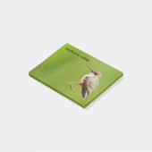 Rufous Hummingbird op California Lila Branch Post-it® Notes (Schuin)