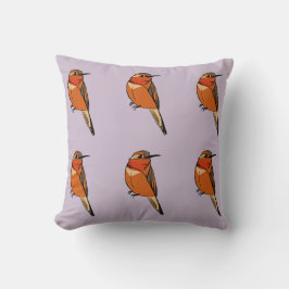 Rufous Hummingbird Polka Dot Sierkussen