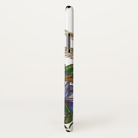 Rufous kolibrie en Columbine Case-Mate iPhone Case (Achterkant / rechts)