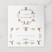 Rufous kolibries bruiloft (Buitenkant ongevouwen)