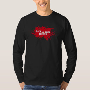 Rug- en lichaamshurts t-shirt
