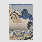 Rug Fuji berg van de Minobu-rivier Hokusai Golfhanddoek (Voorkant)