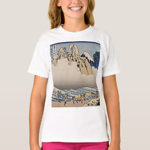 Rug Fuji berg van de Minobu-rivier Hokusai T-shirt