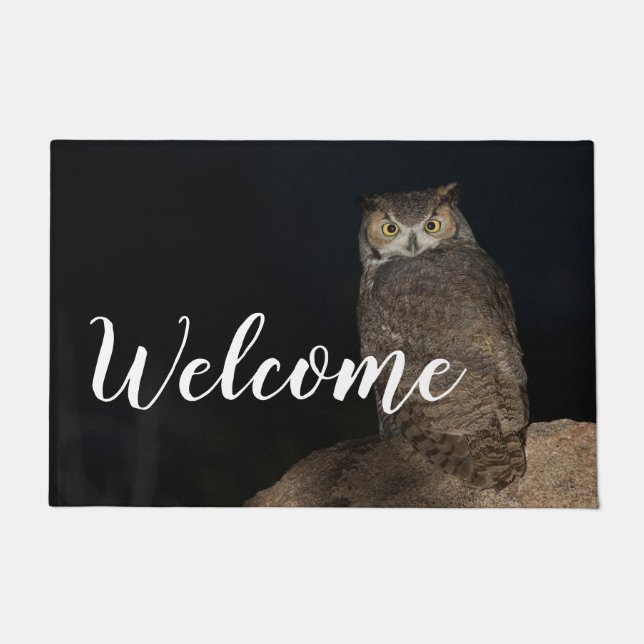 Rug Great Horned Owl Deurmat (Voorkant)