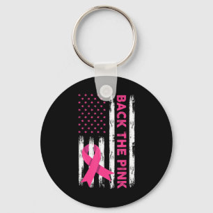Rug het roze borstkankerbewustzijn T-Shirt62 Sleutelhanger