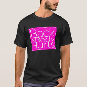 Rug & Lichaam Hurts Zwart Vrouwen Yoga Work Out T-shirt