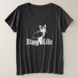 Rug Life - Gangsta Cat Plus Size T-Shirt