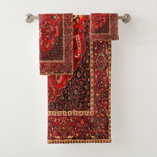 Rug perse rouge de Mashhad (En situation)