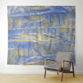 Rug Rhythms Waterverf Line Art Wandkleed (In Situ (horizontaal))