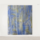 Rug Rhythms Waterverf Line Art Wandkleed (Voorkant)