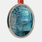 Rug Uitzicht Blues Tint Metalen Ornament (Rechts)