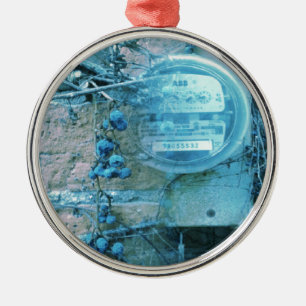 Rug Uitzicht Blues Tint Metalen Ornament