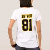 Rug WHITE BLACK GOLD Bella Flowcle Top Women (Achterkant)