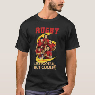 Rugby als Football, maar koeler voor een roofdier T-shirt