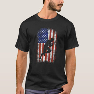 Rugby American Flag Patriotic Rugby Happy 4th of T-shirt
