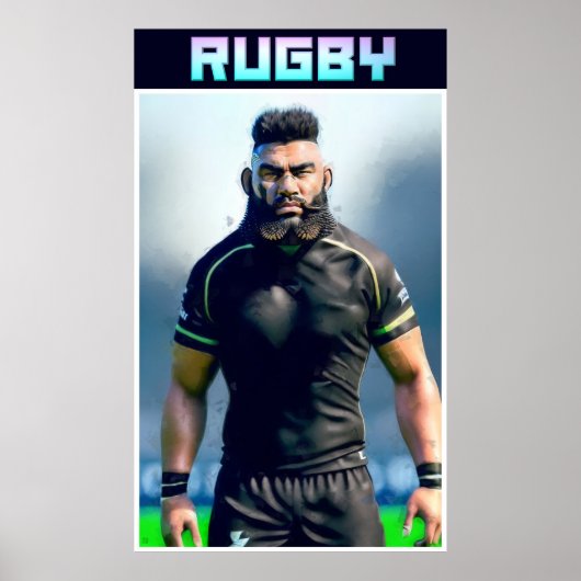 Rugby Art Poster (Voorkant)