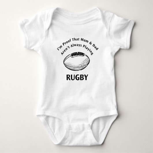 Rugby Baby Jersey Bodysuit (Voorkant)
