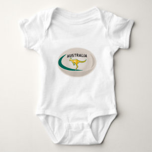 Rugby Ball Australia kangaroo wallaby Romper