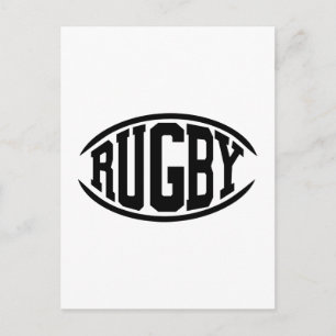 Rugby ball briefkaart