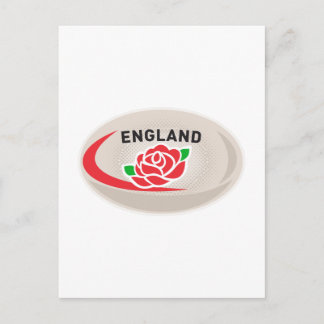 Rugby Ball England Engels Roos Briefkaart