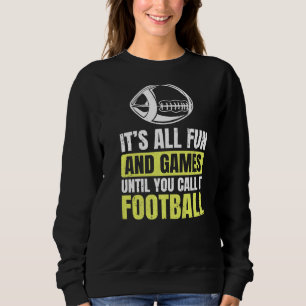 Rugby Ball Quote voor een ringbandlak Trui