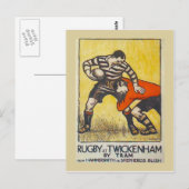 Rugby bij Twickenham met de tram van Hammersmith Briefkaart (Voorkant / Achterkant)