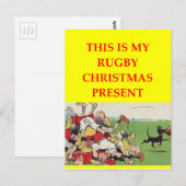 RUGBY BRIEFKAART (Voorkant / Achterkant)