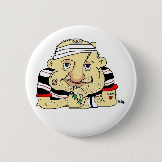 RUGBY BUTTON OF BADGE (Voorkant)