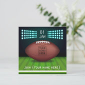 Rugby Celebration Party Invitation ajouter la phot (Debout devant)