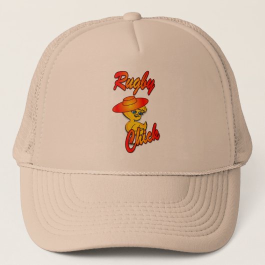 Rugby Chick #5 Trucker Pet (Voorkant)