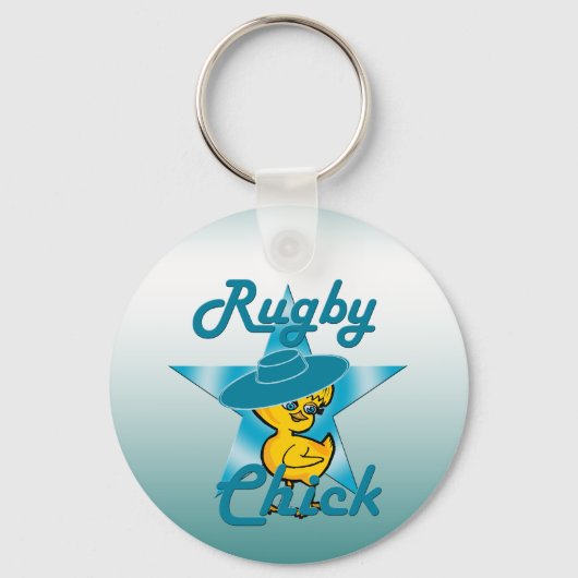 Rugby Chick #7 Sleutelhanger (Voorkant)