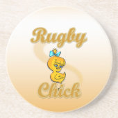 Rugby Chick Zandsteen Onderzetter (Voorkant)