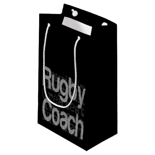 Rugby Coach Extraordinaire Petit Sac Cadeau (Devant Angle)