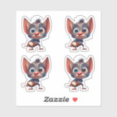 Rugby Creature Custom-Cut Vinyl Stickers (Vel)