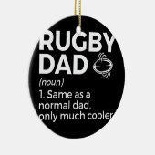 Rugby Dad Definition Keramisch Ornament (Rechts)