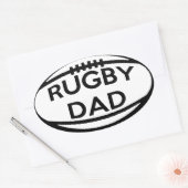 Rugby Dad Ovale Sticker (Envelop)