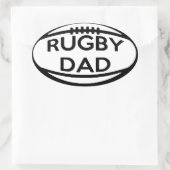 Rugby Dad Ovale Sticker (Tas)