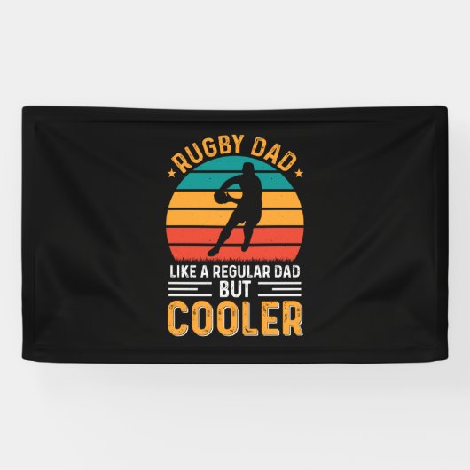 Rugby Dad Spandoek (Horizontaal)